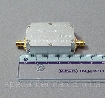 Усилитель радиосигналов XXDZ-LNA -10M-6ГГц 20 дБ, малошумящий, TYPE-C.Сценарии п. . фото 6