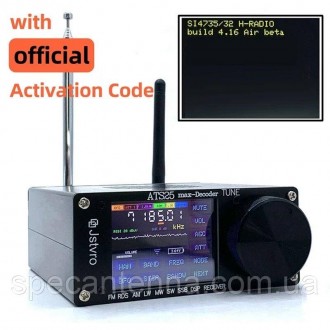 Стерео радиоприемник вседиапазонный DSP FM LW MW SW SSB, 2,4" экран, SI4732, ATS. . фото 3