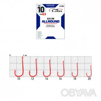 разм.014 /кол.10шт/с колечком Allround - серия крючков, которая имеет идеальную . . фото 1