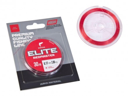 Леска рыболовная монофильная Salmo Салмо Elite Redmaster 30м, 0.17мм, Red. Сумы. фото 1 Леска рыболовная монофильная Salmo Салмо Elite Redmaster 30м, 0.17мм, Red. Сумы. фото 1
