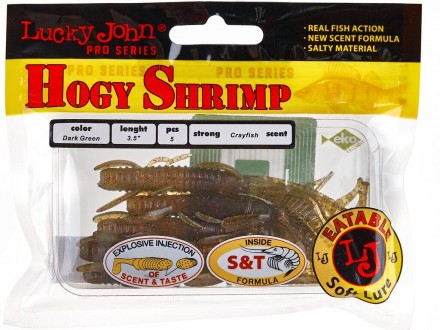 модель HOGY SHRIMP дл. 08,9см/тонущ./цвет SB05/упак 5шт. Hogy Shrimp – приманка,. . фото 3