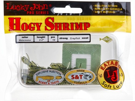модель HOGY SHRIMP дл. 05,6см/тонущ./цвет PA01/упак 10шт. Hogy Shrimp – приманка. . фото 3