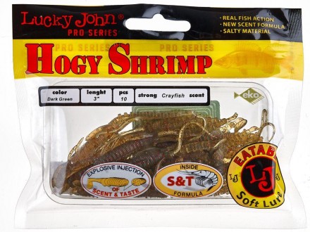 Твистер Hogy Shrimp – приманка, имитирующая фантазийного подводного рачка с множ. . фото 3