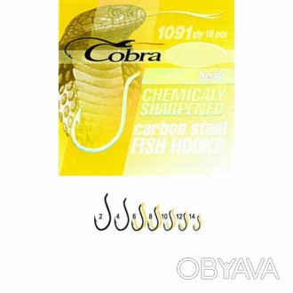  Гачки Cobra BEAK сер.1091G розм.012 10 шт в упаковці Завдяки своїй формі, потуж. . фото 1