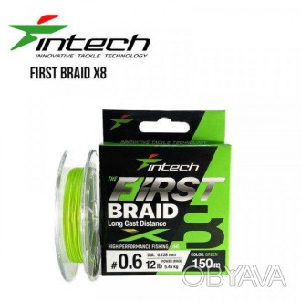 Шнур плетений Intech First Braid X8 100m (0.8 (14lb/6.36 kg)) Виробник: INTECH; . . фото 1