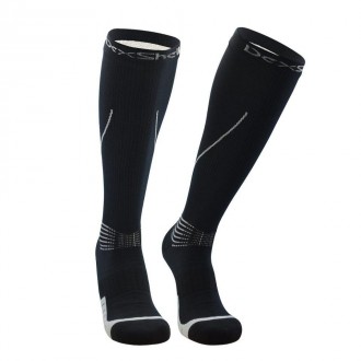 Опис водонепроникні шкарпетки Dexshell Mudder, чорні з сірими смужками: Водонепр. . фото 2