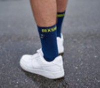 
Опис водонепроникних шкарпетки DexShell Ultra Thin Crew, синій/жовтий: Водонепр. . фото 11