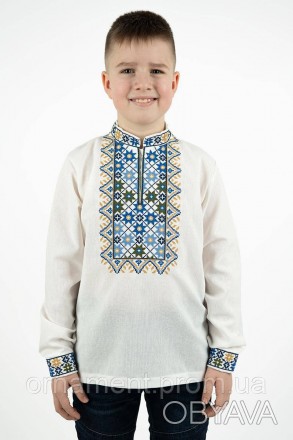 Вишиванка для хлопчика / Дитяча вишиванка на хлопчика / Льон 116