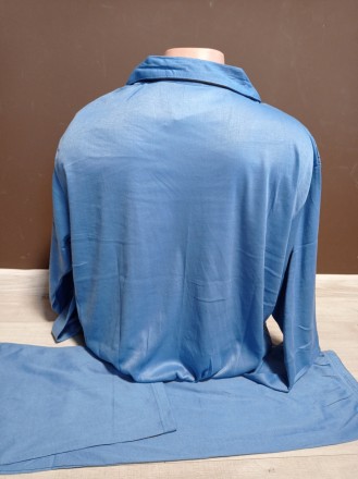 Пижама мужская на пуговицах Венгрия 50-62 размеры серая и голубая двойка кофта с. . фото 8