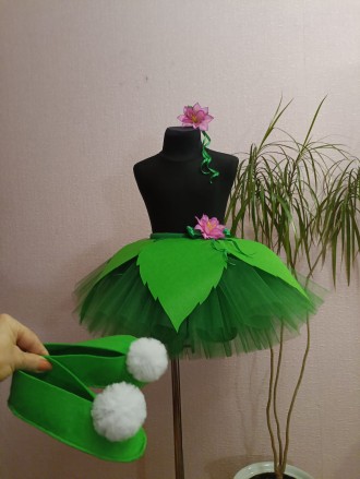 Карнавальний костюм лісова фея Лінь Дінь. Для дівчаток 4-6 років в садочок на св. . фото 4