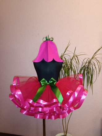 Карнавальний костюм квіточка, дзвіночок, тюльпан. Для дівчаток 5-7 років в садоч. . фото 2