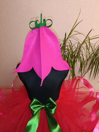 Карнавальний костюм квіточка, дзвіночок, тюльпан. Для дівчаток 5-7 років в садоч. . фото 4