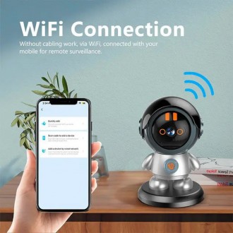
Беспроводная поворотная камера Wi-Fi 2К видеоняня комнатная 
Поворотная беспров. . фото 8