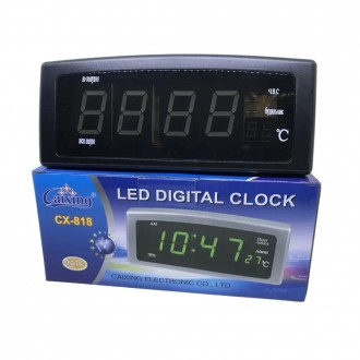 
Настольные электронные часы CX 818 – они сочетают функции часов, будильника и т. . фото 9