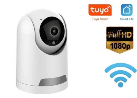 
Беспроводная поворотная комнатная Wi-Fi камера TUYA Y27 IP 360/110 2.0mp с удал. . фото 2
