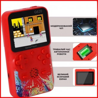 
Приставка Handheld Game Boy G 620 500в1
Игровая приставка легко помещается в ка. . фото 5