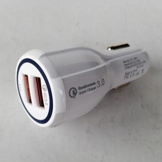 
Адаптер для заряджання Car Charger SY681, 2 USB, QC 3.0, зарядний пристрій у пр. . фото 8