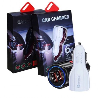 
Адаптер для заряджання Car Charger SY681, 2 USB, QC 3.0, зарядний пристрій у пр. . фото 9