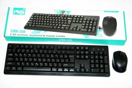
Бездротова клавіатура CMK-326 з мишкою, Bluetooth набор для пк
Клавіатура та ми. . фото 10