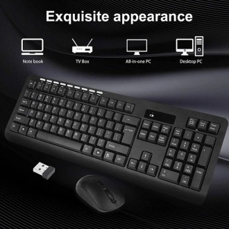 
Бездротова клавіатура CMK-329 з мишкою, Bluetooth набор для пк із кнопками муль. . фото 8