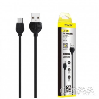 
Кабель Awei CL-61 USB - Micro USB Fast DATA cable 1 м
Кабель AWEI CL-61, Micro . . фото 1