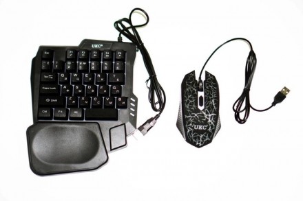 
Игровой комлект UKC 7768 клавиатура + мишка, проводная геймерская клавиатура и . . фото 6