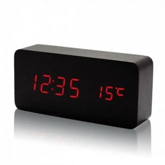 
Настольные LED часы с красной подсветкой VST-862 red, электронные часы с будиль. . фото 3