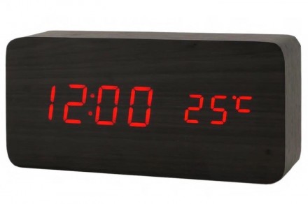 
Настольные LED часы с красной подсветкой VST-862 red, электронные часы с будиль. . фото 10