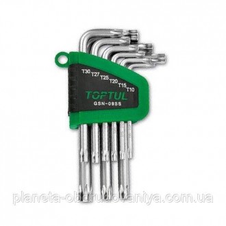 Г-подібні ключі TORX T10-T50 9од. (GAAL0913) TOPTUL GSN-09SS. Одеса. фото 1 Г-подібні ключі TORX T10-T50 9од. (GAAL0913) TOPTUL GSN-09SS. Одеса. фото 1