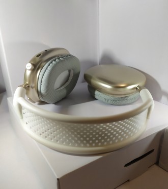 Беспроводные наушники золотистые AirPods Max P9 с Bluetooth гарнитура полноразме. . фото 4