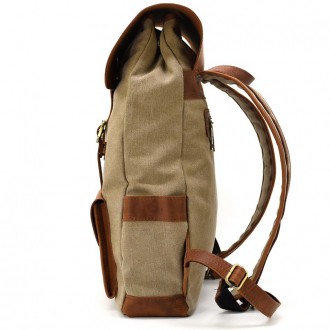 Рюкзак для ноутбука з канвас та крейзі хорс RBs-9001-4lx бренду TARWA, від украї. . фото 5