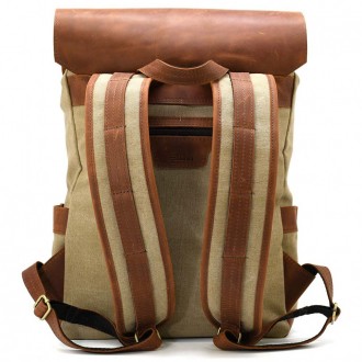 Рюкзак для ноутбука з канвас та крейзі хорс RBs-9001-4lx бренду TARWA, від украї. . фото 3
