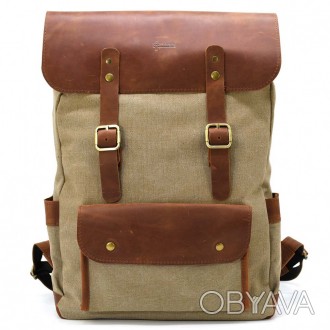 Рюкзак для ноутбука з канвас та крейзі хорс RBs-9001-4lx бренду TARWA, від украї. . фото 1