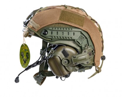 Комплект наушники Earmor M32H и каска - шлем Fast защитный, пуленепробиваемый, к. . фото 4