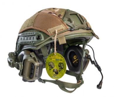 Комплект наушники Earmor M32H и каска - шлем Fast защитный, пуленепробиваемый, к. . фото 3