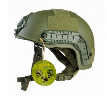 FAST Future Assault Shell Helmet – шлем NIJ IIIa класса окрашенными вставками, и. . фото 3