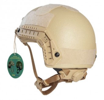 FAST Future Assault Shell Helmet – шлем NIJ IIIa класса окрашенными вставками, и. . фото 5
