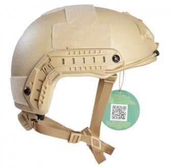 FAST Future Assault Shell Helmet – шлем NIJ IIIa класса окрашенными вставками, и. . фото 8