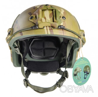 FAST Future Assault Shell Helmet – шлем NIJ IIIa класса окрашенными вставками, и. . фото 1