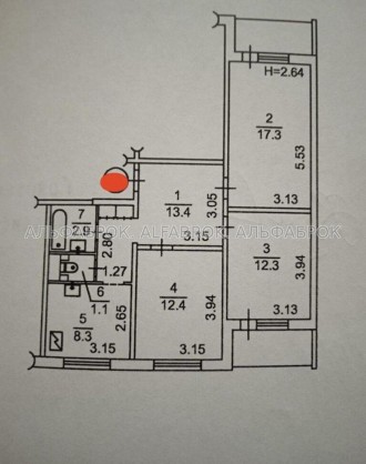  Квартира в гарному житловому стані. Розташована на 9 поверсі 18 поверхового жтл. . фото 15
