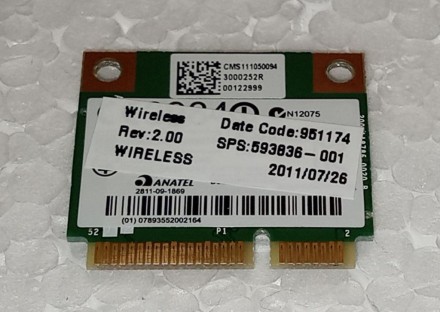 WIFI адаптер з ноутбука HP ProBook 6555b. Нововолинськ. фото 1