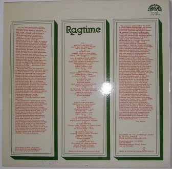 Ragtime Supraphon 1115 1965 Czechoslovakia 1976 (Vinyl, LP, Album) Винил, винило. . фото 5