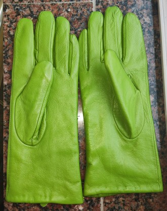 Кожаные перчатки с плюшевой подкладкой Pai Ong, ширина-8.5см, длина-24см, средни. . фото 6