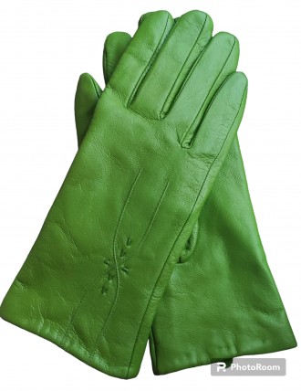 Кожаные перчатки с плюшевой подкладкой Pai Ong, ширина-8.5см, длина-24см, средни. . фото 3