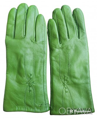 Кожаные перчатки с плюшевой подкладкой Pai Ong, ширина-8.5см, длина-24см, средни. . фото 1