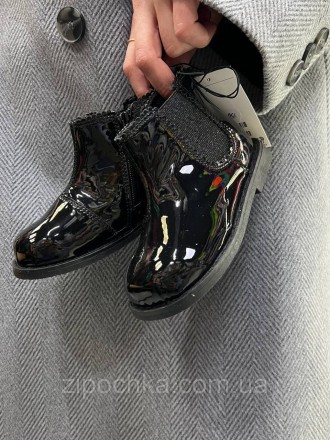 Утеплені лакові черевики від H&M 18/19-25 розмір. . фото 6