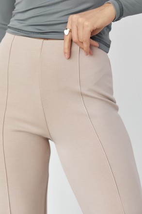 Трикотажные штаны прямого кроя - отличный выбор для женщин, ценящих комфорт и ст. . фото 5