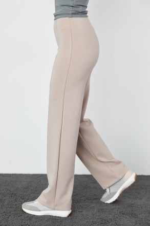 Трикотажные штаны прямого кроя - отличный выбор для женщин, ценящих комфорт и ст. . фото 6