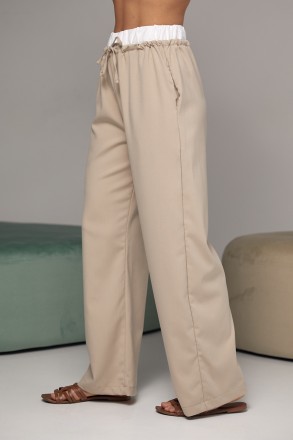 Прямые женские брюки на завязках - это просто находка и для рабочих будней, и дл. . фото 6