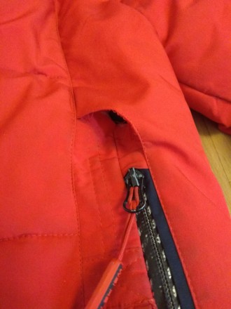 Куртка зимова на підлітка Weikeaosen, з капюшоном. Червоного кольору, дуже тепла. . фото 6